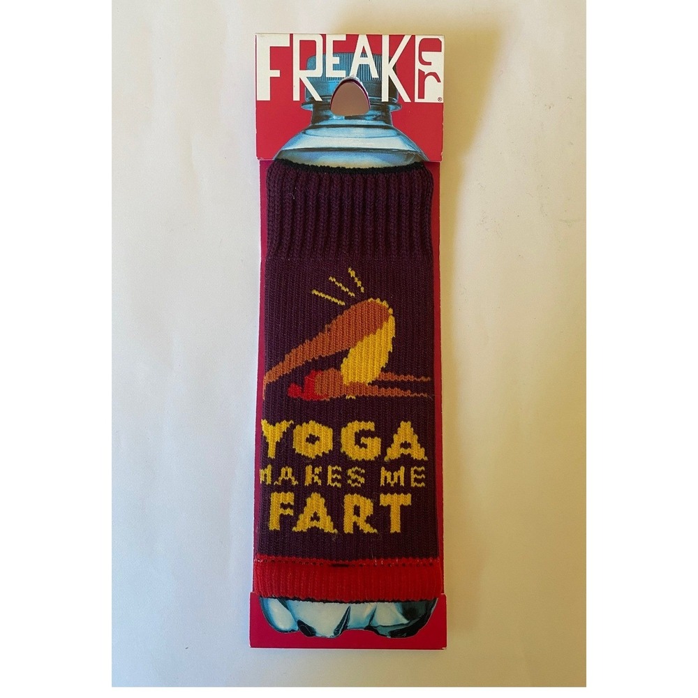 Freaker USA Yoga Makes Me Fart‎ Bottle Sleeve Cozy Funny Novelty Gift